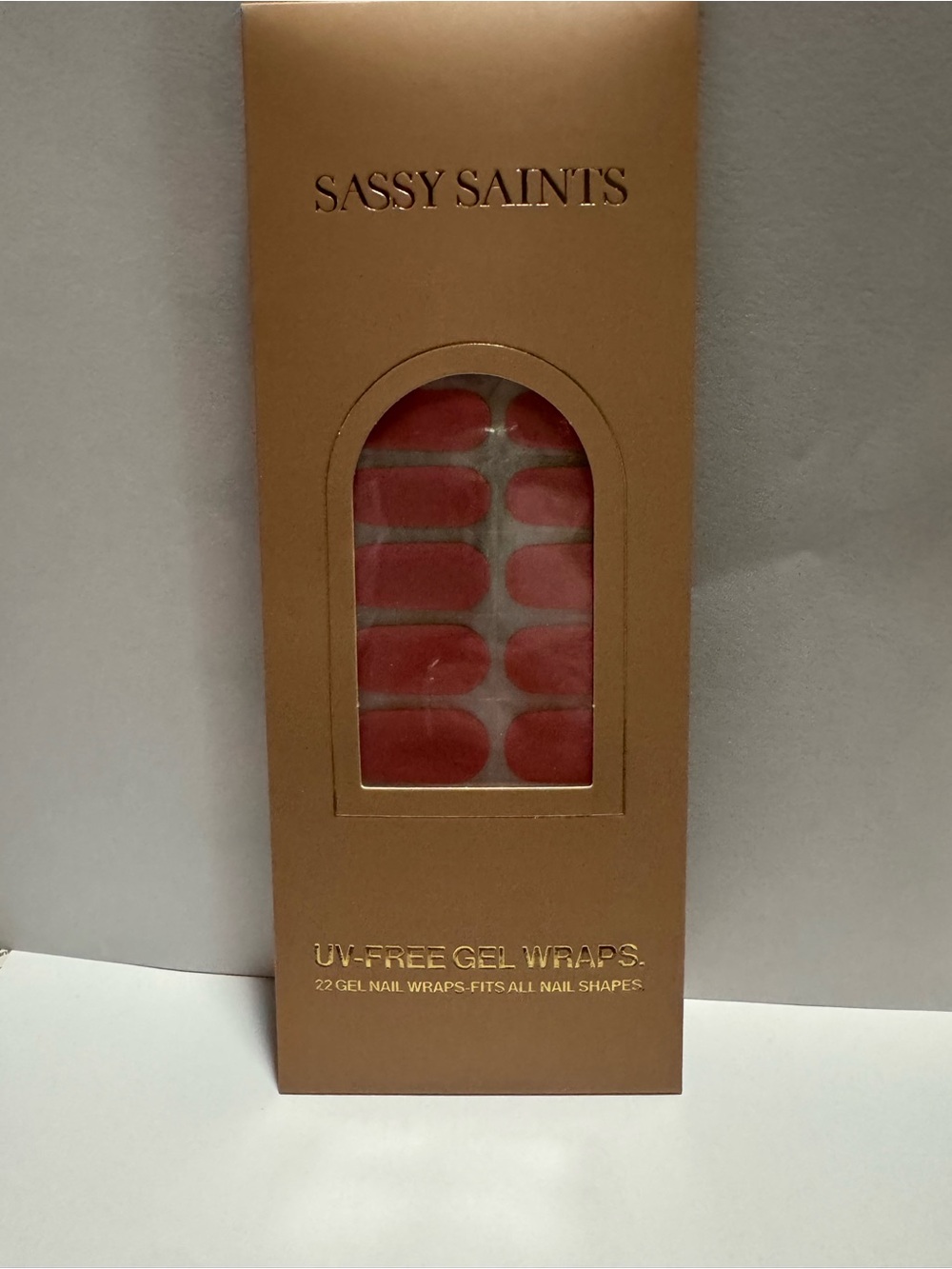 Sassy Saints-UV-Free Gel Nail Wraps-Rose Tone